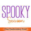 stiletto duo embroidery font
