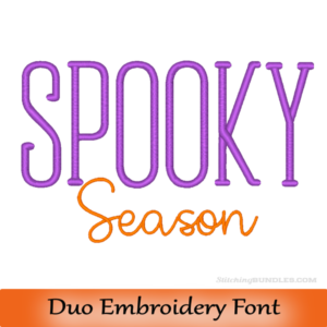 stiletto duo embroidery font