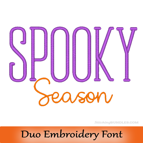 stiletto duo embroidery font