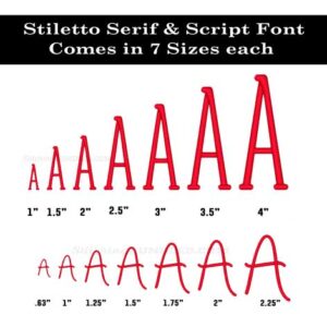 Stiletto Duo Embroidery Font