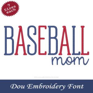 Stiletto Duo Embroidery Font