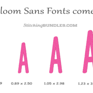 Blush & Bloom Duo Embroidery Font sans