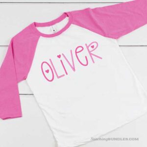 Giggle Bug Embroidery Font shirt