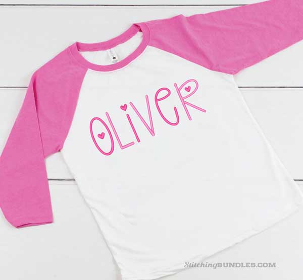 Giggle Bug Embroidery Font shirt