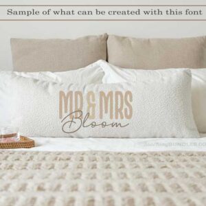 blush & bloom embroidery font