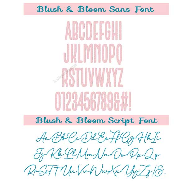 Blush & Bloom Duo Embroidery Font bx format