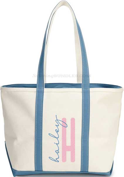 Blush & Bloom Duo Embroidery Font bag