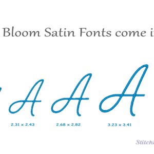 Blush & Bloom Duo Embroidery Font script