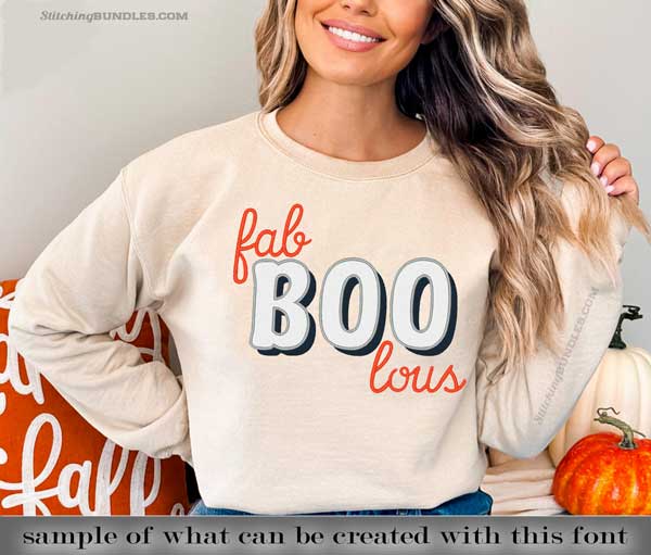 Shady Lady Duo Embroidery Font - Image 3