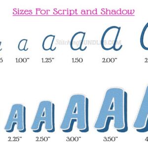 Shady Lady Duo Embroidery Font - Image 8