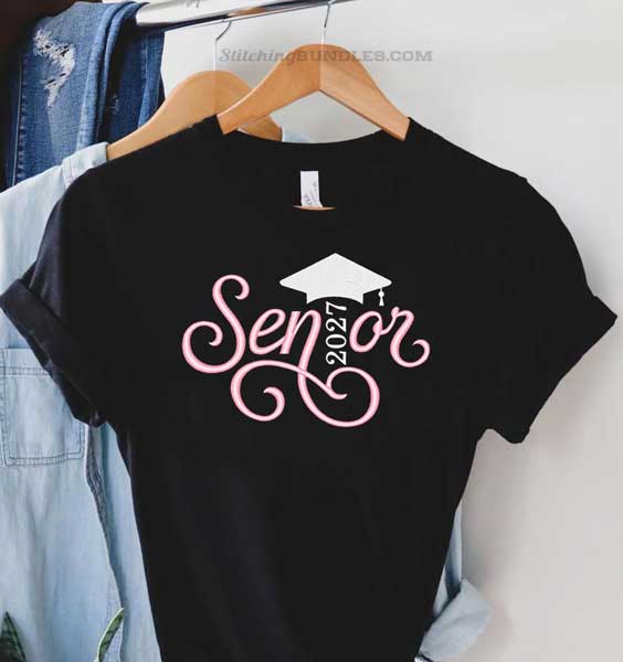 2027 senior embroidery shirt